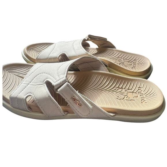 KuaiLu NEW Women Orthotic Slides Lightweight Slip On Sandals Beige Tan Size 8.5 - Picture 8 of 9